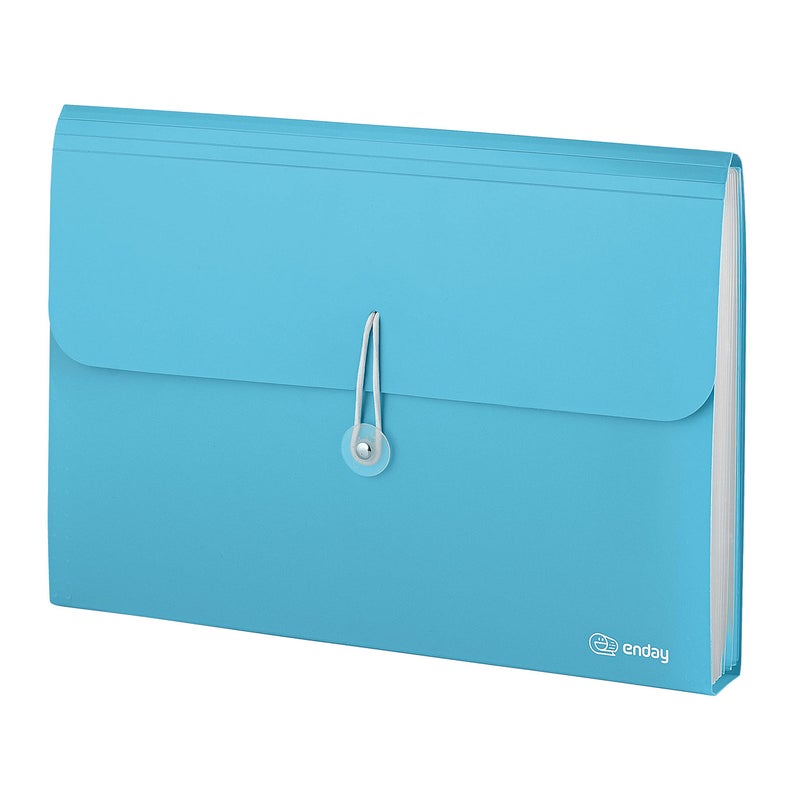 Enday Accordion File Organizer 13 Pocket expanding file folder with Labels  accordion file organizer Letter Size Letter A4 Paper for Receipts  Bills and Documents 13"" x 9.5  -by Enday - Image 1